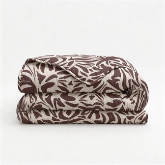 Lazy All in One dekbed Denzo Rood-Bruin 140x200