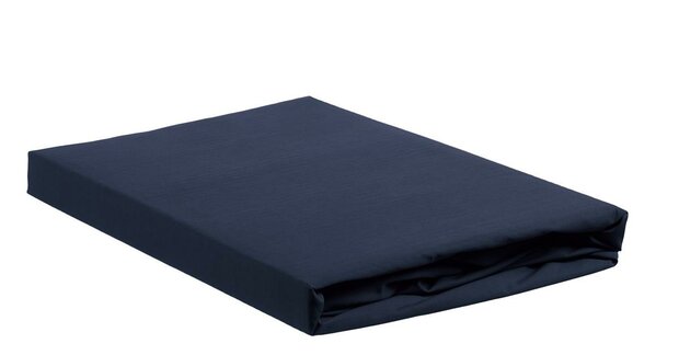 Ambiante hoeslaken katoen Dark blue